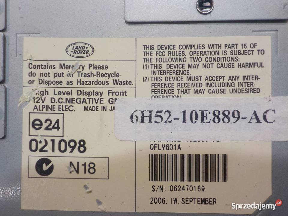 FREELANDER II 22 TD4 06r 5D wyswietlacz osobowe Suków