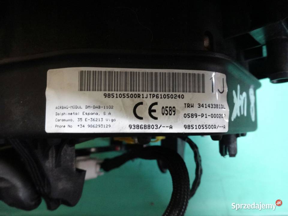 VIVARO B 16r AIRBAG poduszka kierownicy świętokrzyskie sprzedam