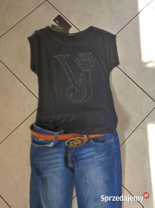 koszulka Versace tshirt meduza bluzka wysadzana