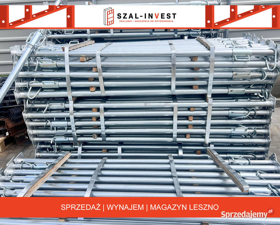 Podpory Stemple 36 m NOWE Strop Szalunek Leszno sprzedam