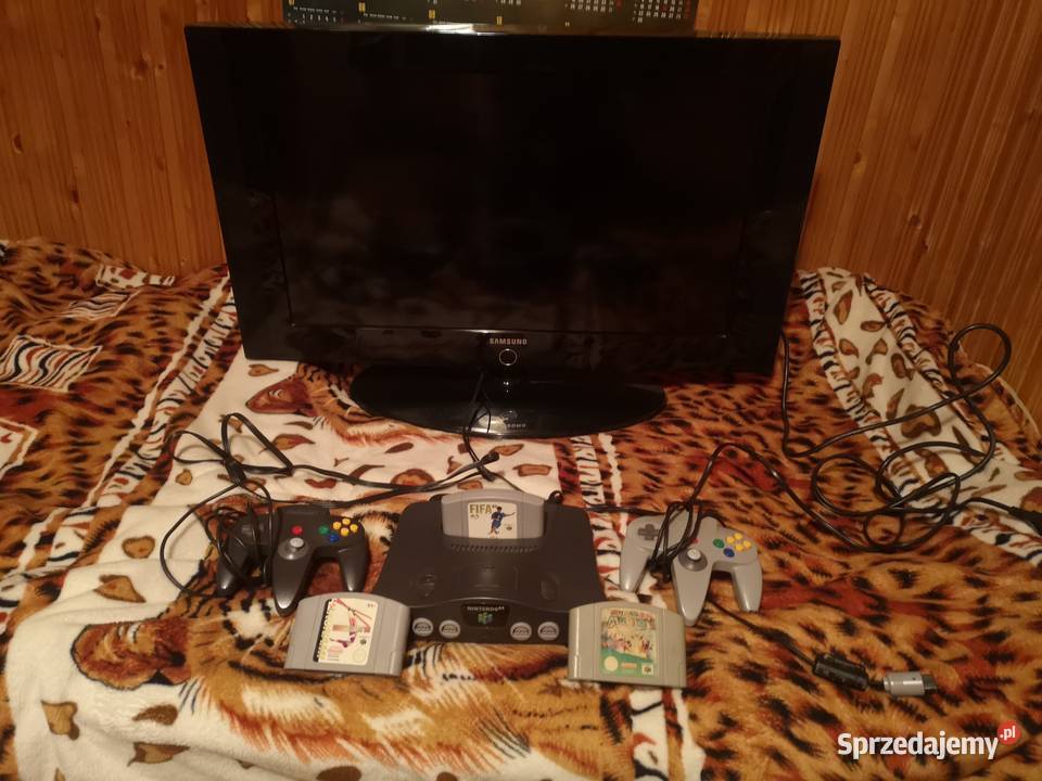 NINTENDO 64 Konsola 2 pady 3 Gry itp Plus Skomielna Biała