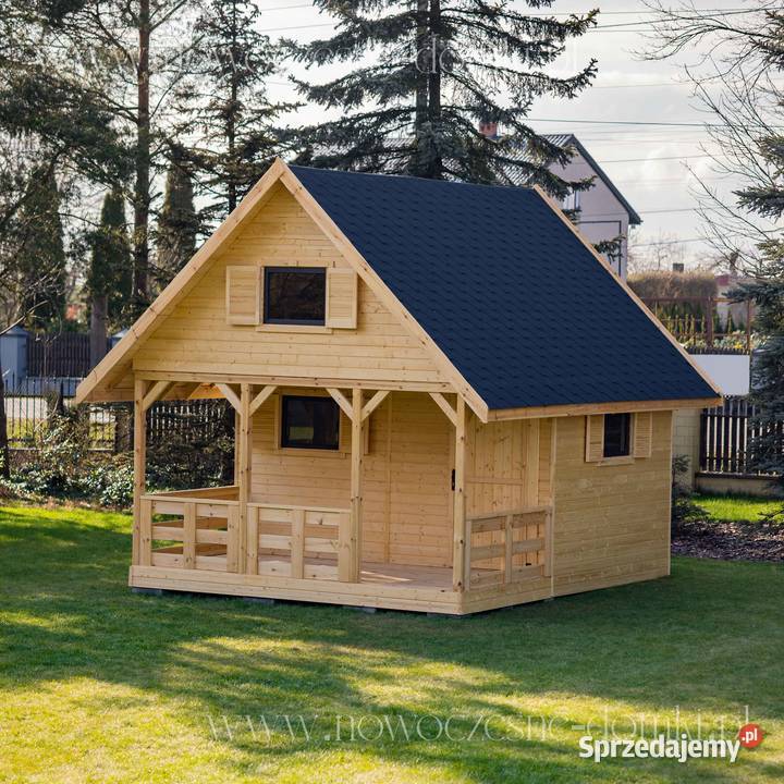 Domek 5x5 drewniany letniskowy do 35m2 Mediolan małopolskie Kraków sprzedam