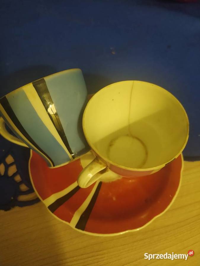 Filiżanki Ćmielów PRL Porcelans Oleśnica