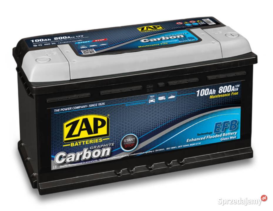 Akumulator 100Ah 800A ZAP CARBON EFB STARTSTOP Kościerzyna