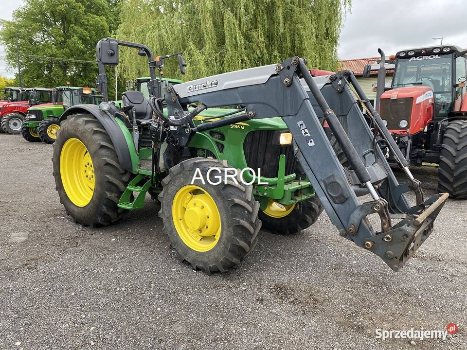 John Deere 5085M ładowacz QUICKE oborak 2012r John Deere Biała