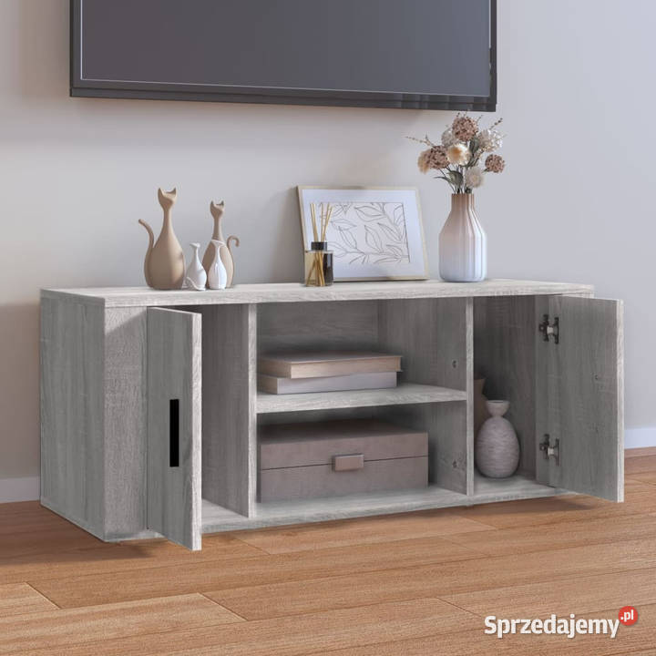 Szafka pod telewizor szary dąb sonoma 100x35x40 sprzedam