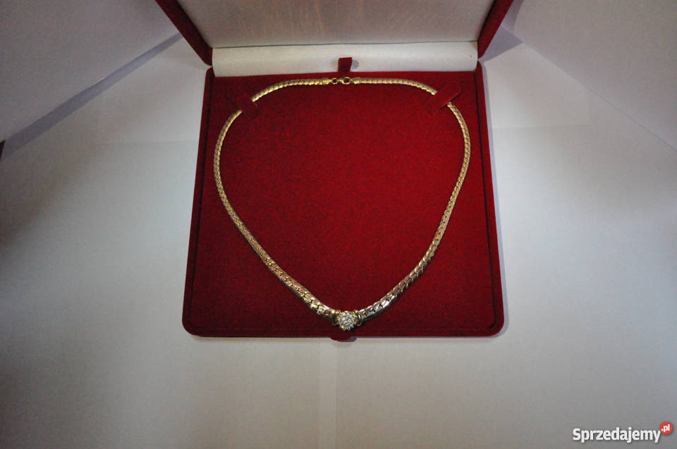 Kolia Złota Brylanty Certyfikat DOBRA dolnośląskie Wrocław