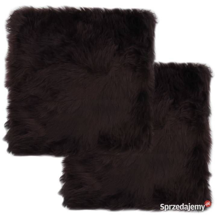 vidaXL Poduszki na krzesła 2 brązowe 40x40 owcza Warszawa