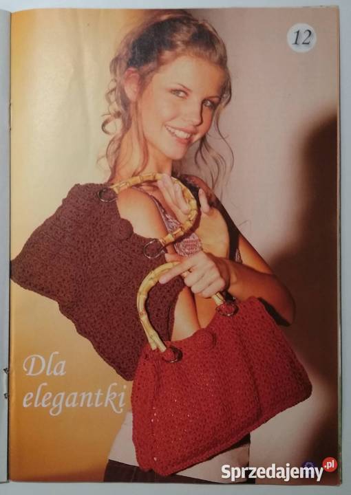 Dama w swetrze 9102010 szydełko druty