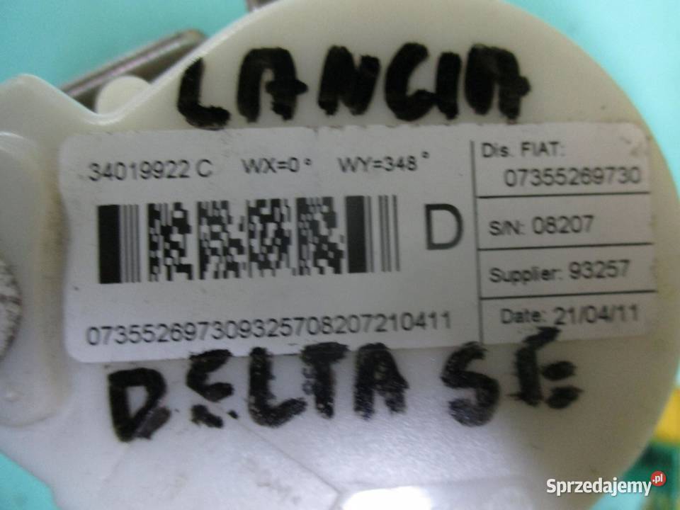LANCIA DELTA SE III LIFT 13r pas bezpieczeństwa