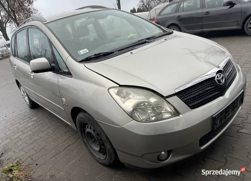 Toyota Corolla Verso I 20 D4D 90 kolor 1D9 NA Rok produkcji 2003 Piotrków Trybunalski sprzedam