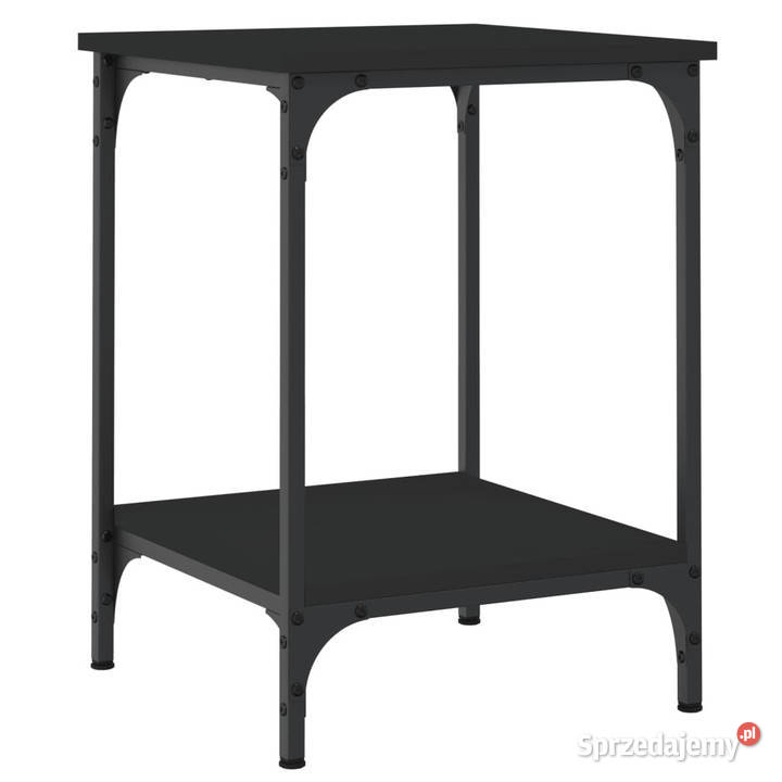 Stolik kawowy czarny 40x40x55 materiał Warszawa sprzedam