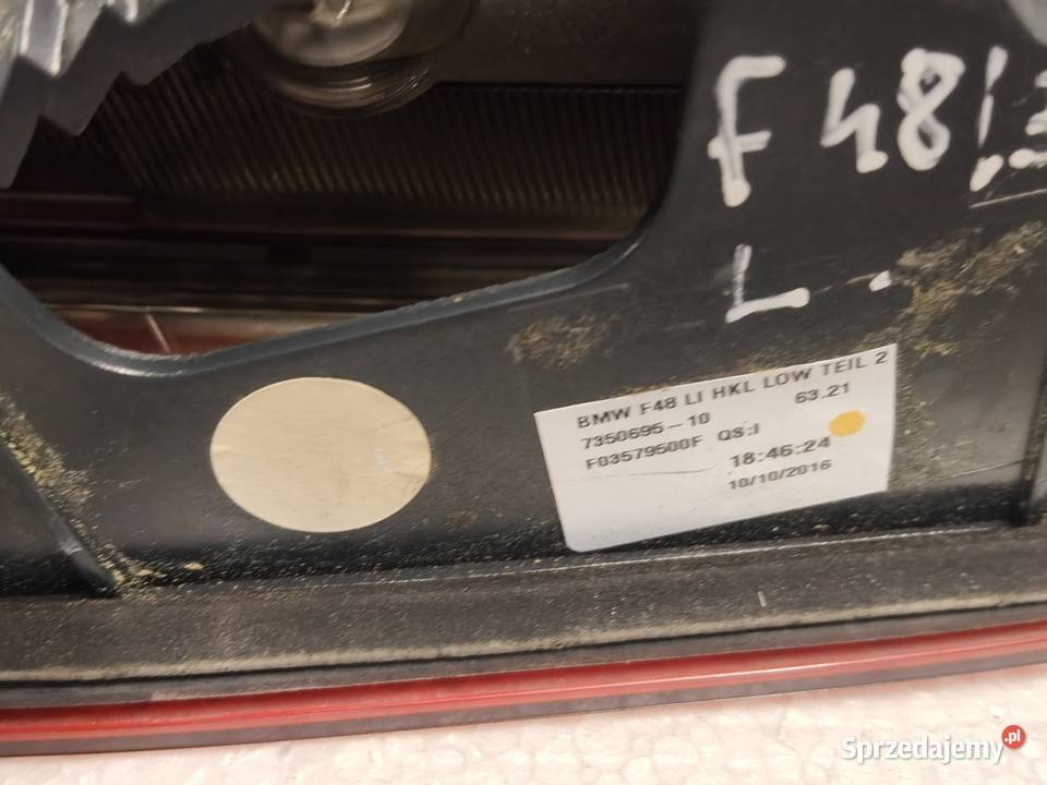 Lampa w klapę bagażnika lewa BMW X1 f48 Żory