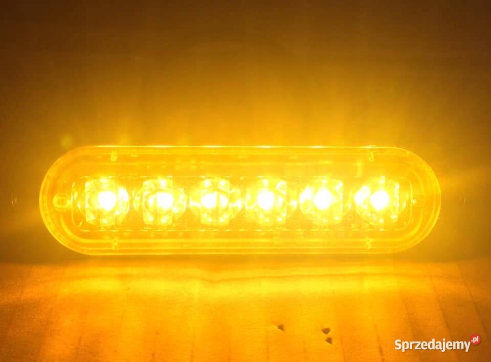 10x Stroboskop pomarańczowy 6W 10 trybów 1030V lampy ostrzegawcze