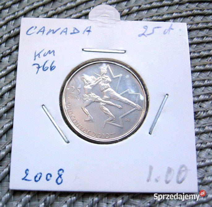Kanada 25 Cent 2009r Vancouver 2010r Mennicza Kalisz sprzedam