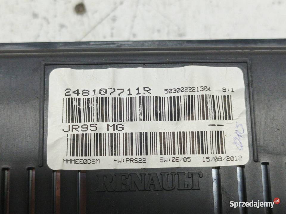 LICZNIK 248107711R 15 D Renault Scenic III 2009