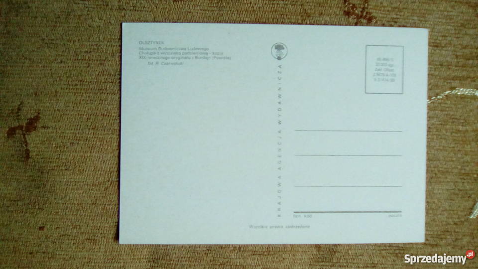 OLSZTYNEK CHAŁUPA Z MUZEUM BUDOWNICTWA LUDOWEGO sprzedam