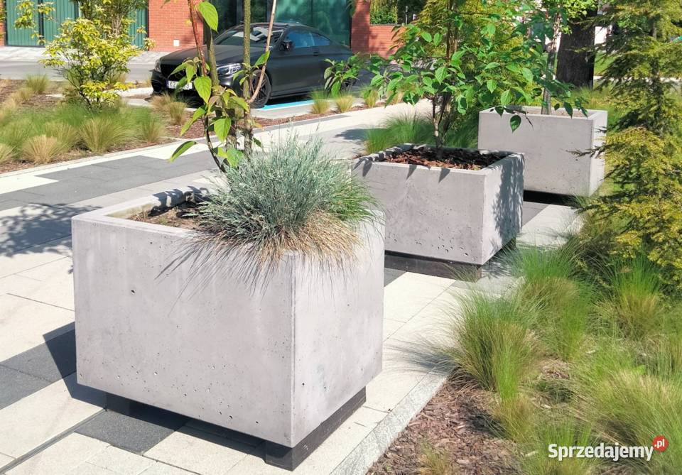 Donica betonowa duża 80x80x80h beton Kraków