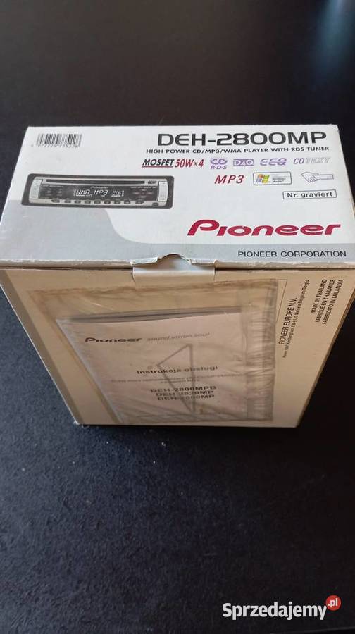 Nowe radio Pioneer deh 2800mpbrak panela Radioodtwarzacze małopolskie Jaroszowice