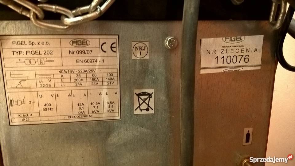 Spawarka FIGEL 202 Alu stal Kościerzyna