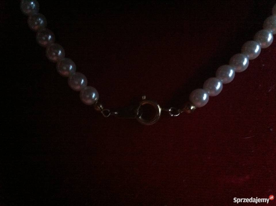 Krótkie perły grat przesylka Naszyjniki pomorskie Miłobądz