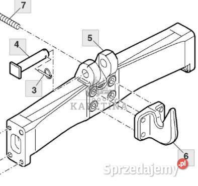John Deere 7830 Belka Poprzeczna R177772 Pozostałe wielkopolskie Jastrzębniki
