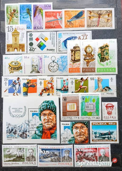 Znaczki polskie niekompletny rocznik 1988 czyste Filatelistyka Leźnica Wielka-Osiedle sprzedam