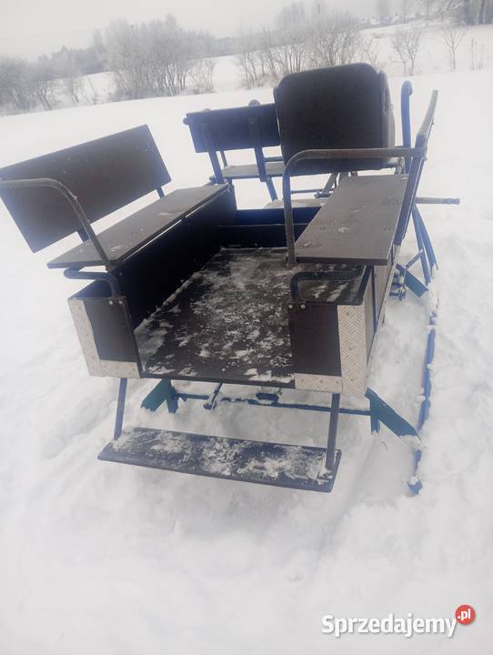 Sanie konne wysuwane kółka i hamulec lubelskie