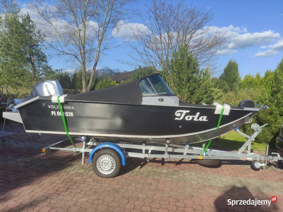 Łódź aluminiowa VBOATS 46 Fish z silnikiem Honda sprzedam