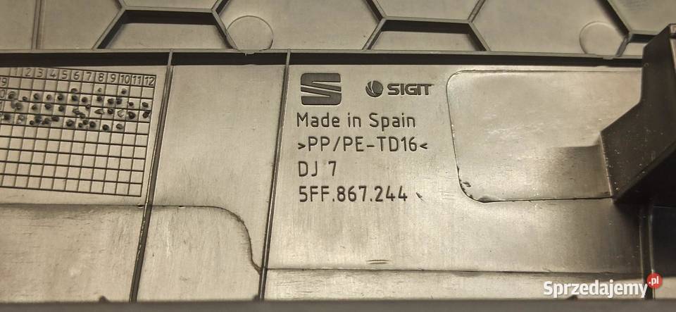 CUPRA FORMENTOR OSŁONA SŁUPKA PRAWA 5FF867244