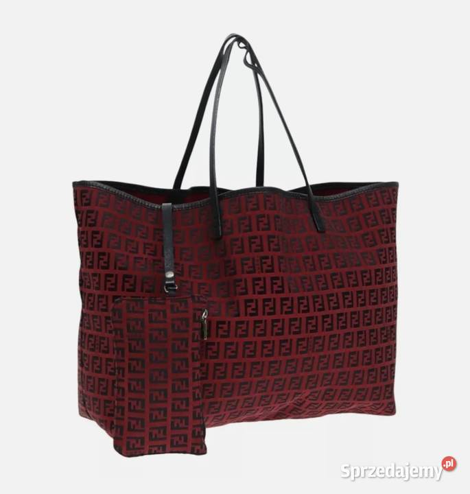 Piękna Oryginał FENDI Zucchino Canvas Tote Warszawa
