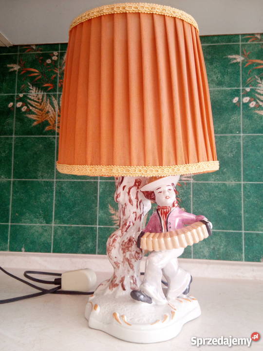 OKAZJA Lampka ceramiczna harmonista w tle drzewa Zabrze