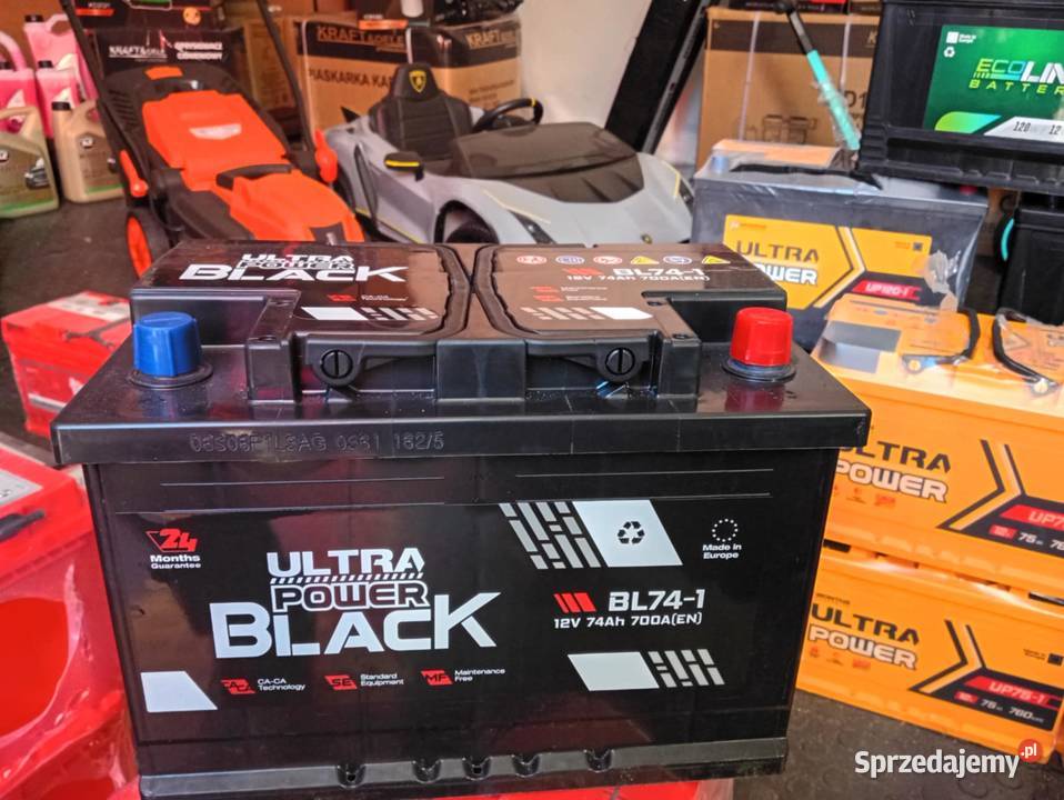 Akumulator Ultra Power BLACK 74Ah 74 Ah 700A Motoryzacja Siedlce