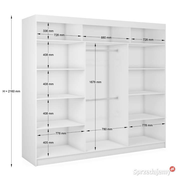 duża szafa sypialniana 240 drzwi przesuwne sprzedam