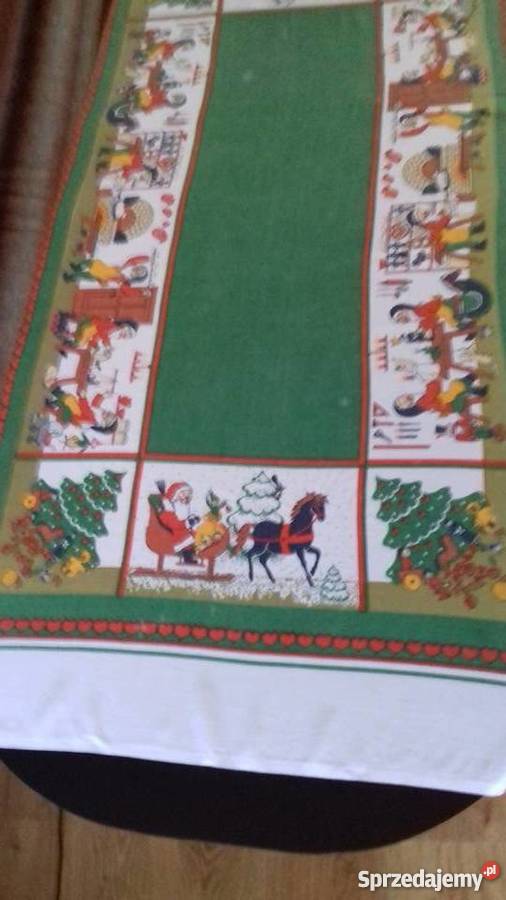 Obrus lniany na Boże Narodzenie Iława