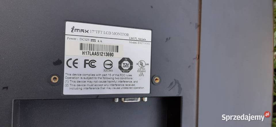 Monitor LED 14 z głośnikami do komputera maszyny kujawsko-pomorskie Tuszkowo sprzedam