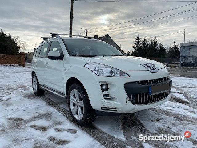 Peugeot 4007 24 benzyna SUV 4x4 felgi 18 niski Rok produkcji 2010 łódzkie