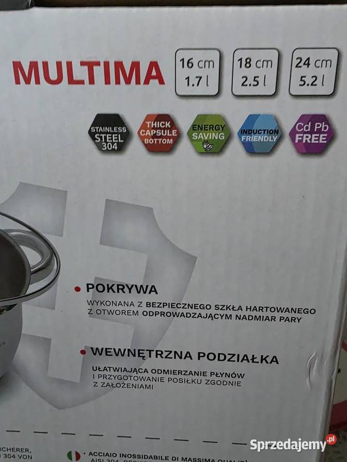 Zestaw garnków 6 elementów Zwieger do wszystkich Białystok sprzedam