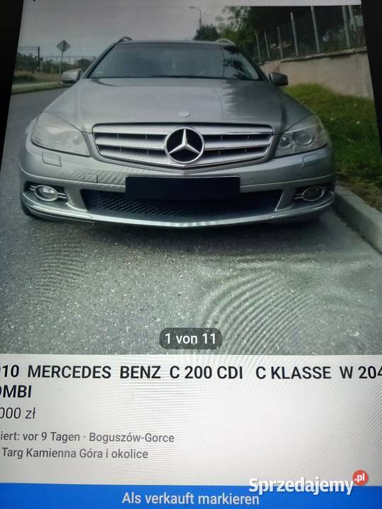 MERCEDES C 200 COMBI DIESEl 2010 Wałbrzych sprzedam