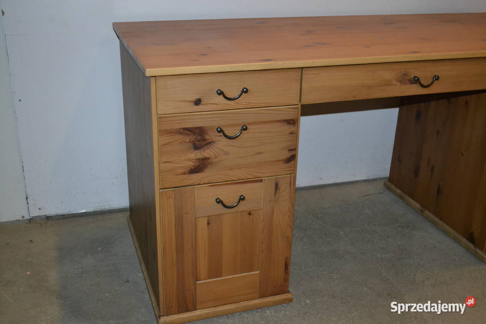 biurko sosnowe gabinetowe śląskie Będzin