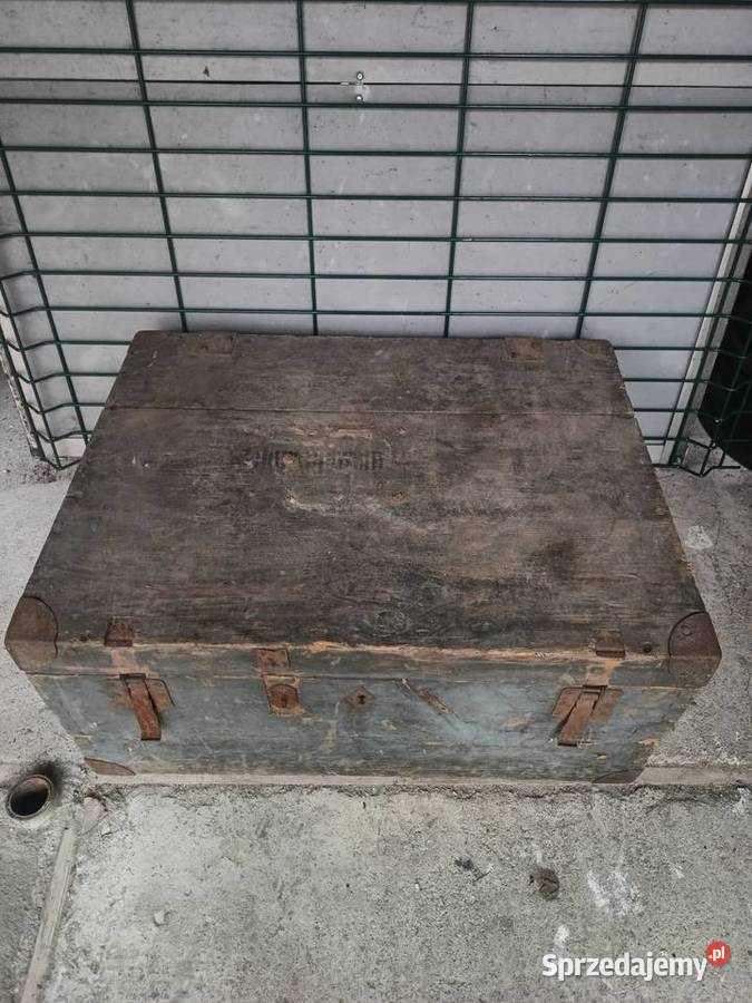 Skrzynia wojskowa kufer podróżny Antyki, Sztuka, Kolekcje Zielona Góra