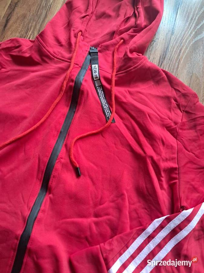 nowy czerwono czarny dres rozmiar M brak metki Rozmiar M Odzież sportowa Sandomierz