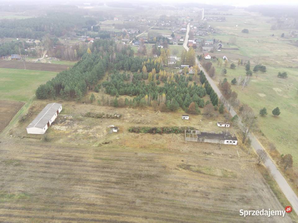 Załuki działka z halą utwardzona