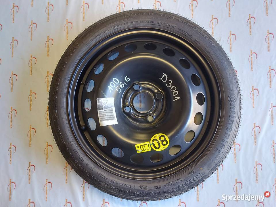 OPEL ASTRA H koło dojazdowe 1157016 92M 4x100 Koła dojazdowe świętokrzyskie Kielce