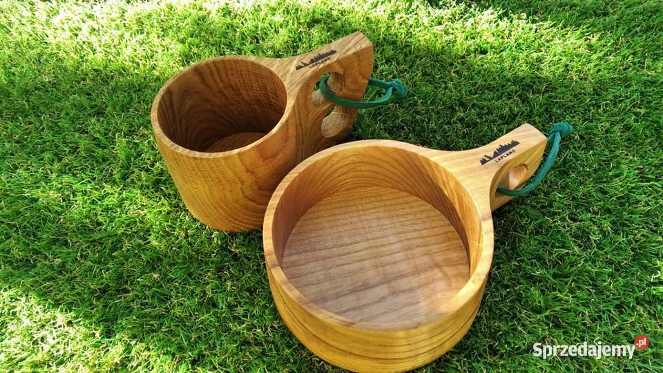 zestaw drewniany finski kuksa kuksa bowl Rzeplin