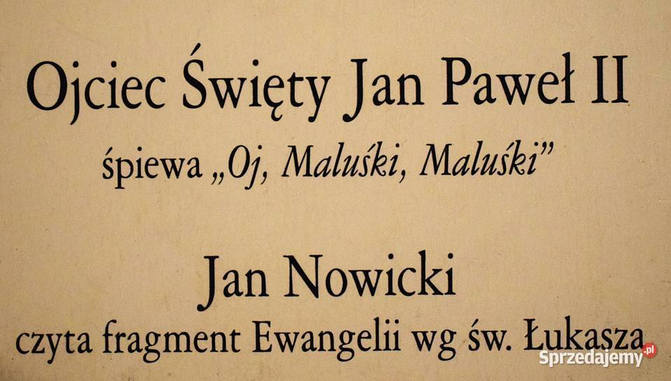 Papieska pastorałka z Ojcem Świętym Janem Pawłem