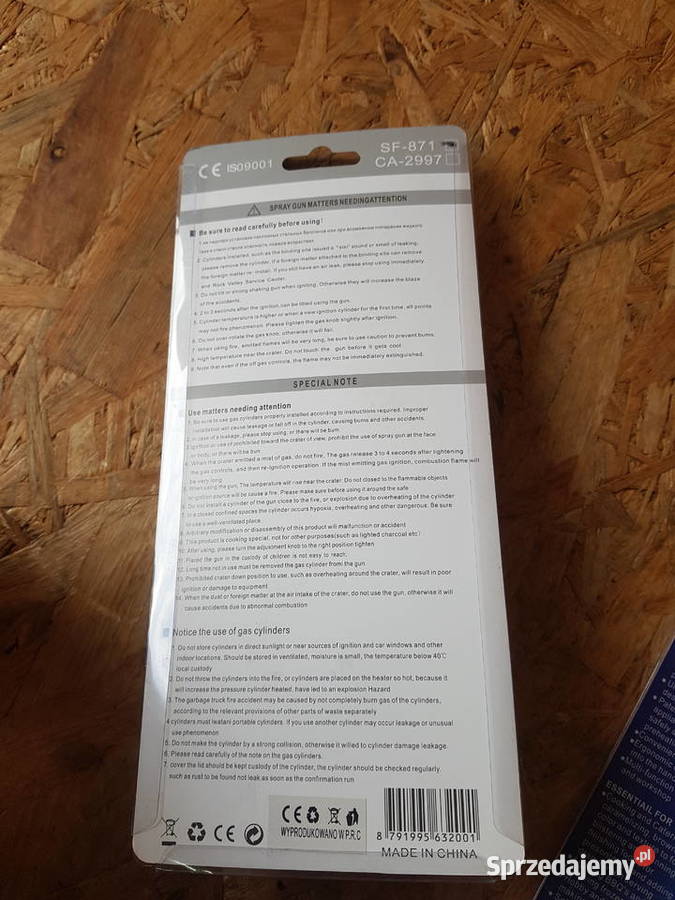 PALNIK GAZOWY KARTUSZ LUTLAMPA do pieca i grilla Głogowa