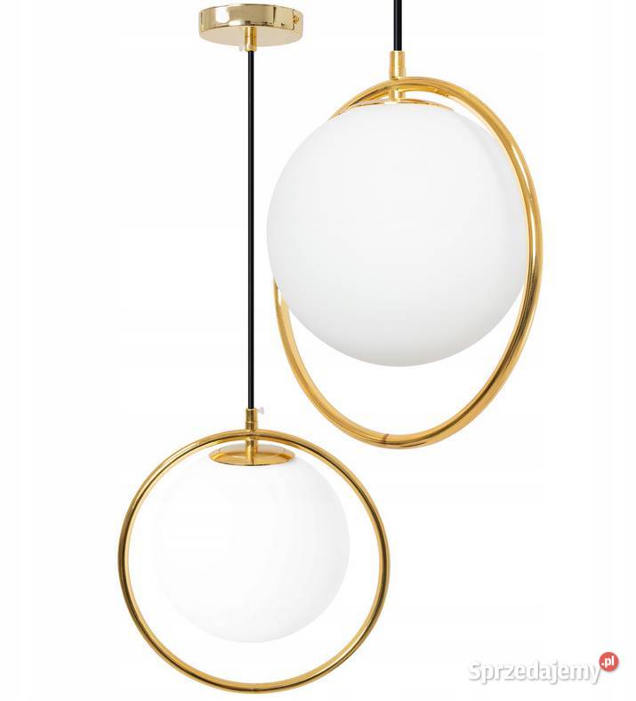 Lampa Sufitowa Nowoczesna Gold Złota E27 Kula Dom i Ogród Choroszcz
