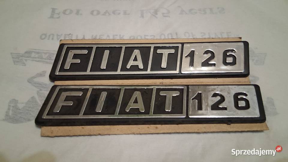 Nowe emblematy Fiata 126p Emblematy Chrzanów