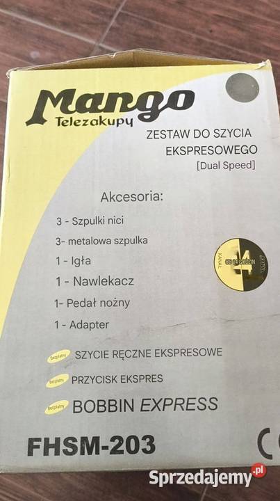 Nowa Mini Maszyna do Szycia Igła Nić Zasilacz Gliwice